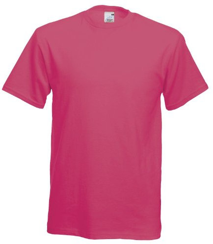 Fruit of the Loom Camiseta, Unisex Adulto, Rosa - Fucsia, XXX-Large