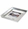 Pentole Agnelli Pasticceria e Pizza Bandeja Rectangular de aleación de Aluminio 3003 con Dobladillo, Gris, 65x45x3 cm