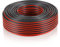 MANAX® CCA - Cable para altavoces (2 x 1,5 mm², 25 m), color rojo y negro