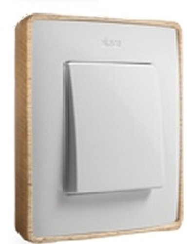 Simon 8201620-270 - Marco 2 Elem. Blanco Base Madera (Haya 100% Certificado Pefc)