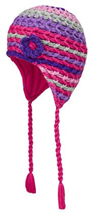 Döll Mädchen Mütze Inkamütze Strick, Gr. 49, Rosa (raspberry sorbet 2210)