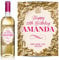 TigerMill Publishing Personalised Gold Effect Wine Labels for Any Occasion or Event, Birthday, Wedding, Engagement, Anniversary, Hen Night, Christmas, Congratulations etc (Gold/Pink Type)