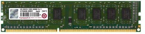 Transcend JM1600KLN-2G, 2 GB DDR3, 1600 Mhz, U-DIMM, 1Rx8 1.5 V