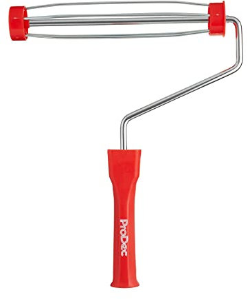 ProDec 9 inch x 1.5 Plastic Handle Trade Professional Paint Roller Frame with Anti-Slip 5 Wire Cage and Screw Fit Handle for Extension Pole, 9 x 1.5 cage