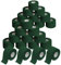 ALPIDEX 24 Rollen Sport Tape Set 3,8 cm x 10 m Gelenk Tapeverband Viele Farben Reißbares Unelastisches Sporttape Hautfreundlich Handball Fußball Volleyball, Farbe:grün