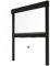 Insektenschutzrollo für Fenster & Türen, Aluminium – Luxus (Schwarz RAL 9011, L 800 x H 1000 mm)