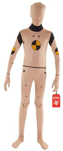 Morphsuits Crashtest-Dummy Kostüm Kinder, Halloween Kostüm Kinder | Ganzkörperanzug mit Kapuzenmaske, Dummy-Design, Zum Überziehen, Perfekt für Halloween, Ideal für Cosplay