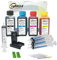 refill24 Nachfüllset: Nachfülltinte 400 ml kompatibel für Druckerpatronen HP 301, 301 XL Schwarz und Farbe Multipack + Zubehör + Anleitung, Refillset mit Druckertinte für DeskJet OfficeJet Envy