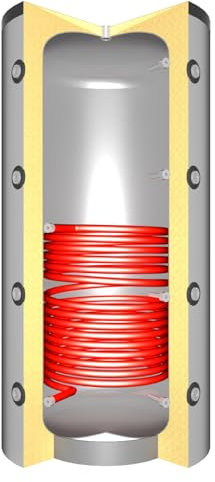 Schindler + Hofmann Speichertechnik J00018 Pufferspeicher 600 L mit 1x Solarwärmetauscher/C