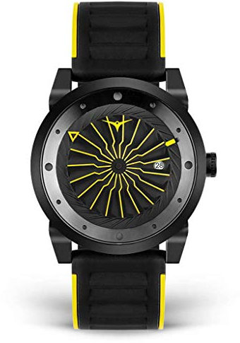 ZINVO Herren Uhr Automatik Analog Edelstahl Silikon Turbine Stinger