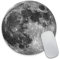 Wasach Moon Round Mouse Pad,Earth Grey moon Fashion Design Circular Mousepad With Rubber 20cm