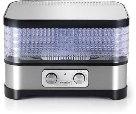 Kitchen chef essiccatore frutta e verdura 5 teglie 400w secco.5.meca