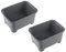 Beldray COMBO-6043 Washing Up Bowl with Plug Water Drainer, Set of 2, Small & Compact, Ideal for Camping/Caravans/Motorhomes, Easy Drain Tub, Drainage Holes to Clean Fruit/Veg, 8 L, Grey