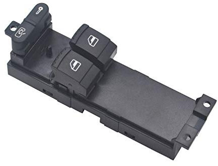 ZEALfix Interruptor Ventana Eléctrica para Golf MK4 1J3959857A Mando Botonera Elevalunas para Skoda Passat Fabia Octavia 1J3959857 1J3959857B