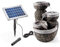 esotec Solar Kaskadenbrunnen Bowl Fountain, Gartenliebhaber-Geschenk, Solar Springbrunnen für außen, Gartenbrunnen Quellstein, Wasserschale Garten, Wasserfall Garten, grau H=42cm 101311