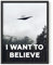 Haus and Hues The X Files I Want To Believe Poster – Dateien UFO-Poster für Zimmer ästhetische Trippy Room Kunstdruck ungerahmt 30,5 x 40,6 cm