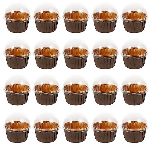 Lurrose 100 Stück Kuchenbackbecher Cupcake Formen Papier Muffinförmchen Backförmchen Papier Mini Muffins Papierförmchen Für Heim Oder Party