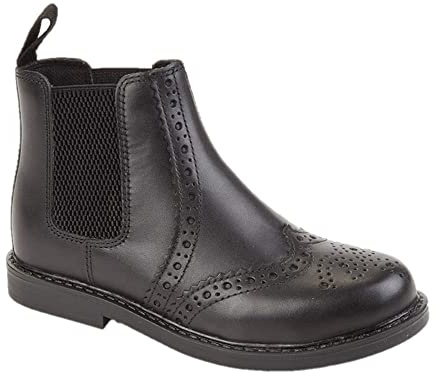 Roamers Boys Leather Ankle Boots