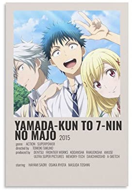 JITENG Yamada-kun bis 7-nin No Majo Minimalistisches Poster, coole Kunstwerke, Malerei, Wandkunst, Leinwanddrucke, hängende Bilder, Poster, 30 x 45 cm