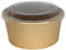 Enpack - Ensaladera con tapa 750 ml - Caja de ensalada marrón para llevar 100 unidades - Ensaladeras desechables de papel kraft - Ensaladera para llevar - Cuencos de cartón para ensaladas y aperitivos