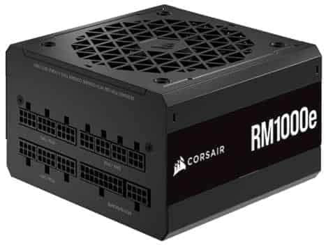 Corsair RM1000e (2023) Fuente de alimentación ATX Totalmente Modular y de bajo Ruido Compatible con ATX 3.0 y PCIe 5.0 Condensadores con clasificación de 105 °C Eficiencia 80 Plus Gold Soport