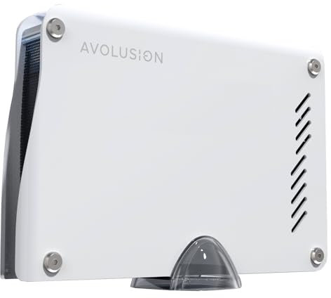 Avolusion PRO-M5 Series 3TB USB 3.0 External Gaming Hard Drive for PS5 Game Console (White, Metal Case) - 2 Year Warranty
