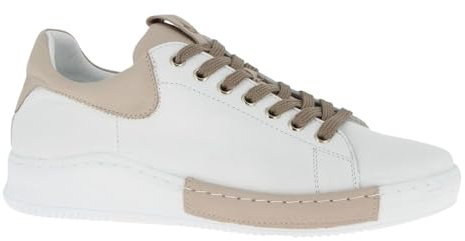 Charlotte of Sweden Damen Sneaker, weiß/d.Stone, 42 EU