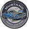 Nostalgic-Art Retro Wanduhr, Ø 31 cm, Ford Mustang – 1969 Mach 1 Blue – Geschenk-Idee für Ford-Zubehör Fans, Original Lizenzprodukt (OLP), Große Küchenuhr, Vintage Design