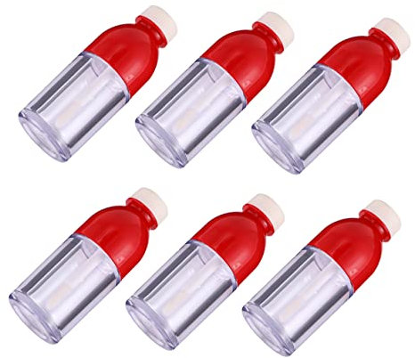 DOITOOL 10 Stück Leere Lipgloss-flaschen Reise-kulturtasche Rote Lipgloss-tuben Aus Kunststoff Für Frauen