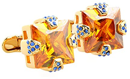 Release goldene schwarze Manschettenknöpfe für Herren, Business, Bankett, Hochzeit, Hemden, Geschenke, Zirkon-Kristall-Manschettenknöpfe