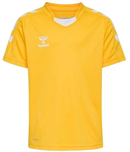 hmlCORE XK Poly Jersey S/S Kids, Sports Yellow, 164