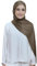 Lina & Lily Damen Hijab Kopftuch Schal mit Glanz-Schimmer Für Muslimische Frauen (Dunkel Taupe)