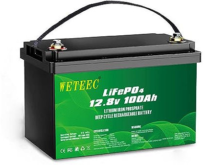 12V 100Ah LiFePO4 Battery, 5000+ Deep Cycle,Rechargeable Lithium Ion Phosphate Battery with BMS,for Trolling Motor, Kids Scooters, Power Wheels, Fish finder,Outdoor Camping