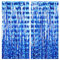 Drucilla 2 Stück Lametta Vorhang, Glitzervorhang Lametta, Folien Fransen Lametta Vorhänge, Glitzer Tinsel Curtain für Geburtstag, Party, Hochzeit Deko, 1m x 2m, Blau