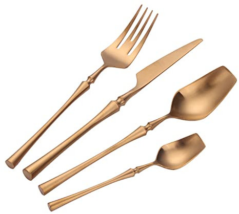 NSTVVEE Cutlery Set, Cutlery Set 12 People. Luxury Cutlery Sets, Mirror Polished Cutlery Set, Dishwasher Safe, Elegant Table Cutlery for Home/Important Dinners