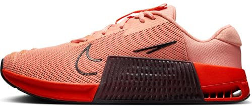 NIKE Herren Metcon 9 Men s Workout Sh Sneaker, Apricot Agate/Black-Picante Red, 41 EU
