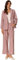 Allegra K Ensemble 2 Pièces pour Femme Tailleurs-Pantalons Formels Tenue de Business Décontractée Blazer Boutonné Revers Cranté et Pantalon Droit Rose M