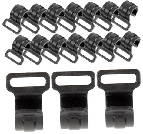 Happyyami 20pezzi Ganci in Plastica per Aste del Rifugio Clip Multifunzionali per Campeggio Ganci per Ripari Riutilizzabili Clip per Ripari da Campeggio Accessori per Campeggiatori Design So