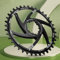 Cadena MTB de una sola velocidad, montaje directo, desplazamiento de 6 mm, negro, disponible en 30 40 dientes (36T)