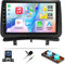 4G+64G Android Radio Coche para Renault Clio 3 2006 2007 2008 2009 2010 2011 2012 con Carplay Android Auto GPS,Pantalla de 9 Pulgadas con Bluetooth Mirror Link WiFi FM/RDS HiFi+Cámara Trasera
