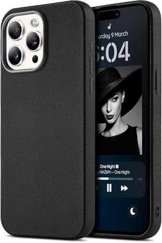 BEZ Handyhülle für iPhone 15 Pro Hülle, Dünn Weich TPU Schutzhülle, Stoßfester Fallschutz, Schlanke Stoßfeste Hülle für iPhone 15 Pro, Schwarz