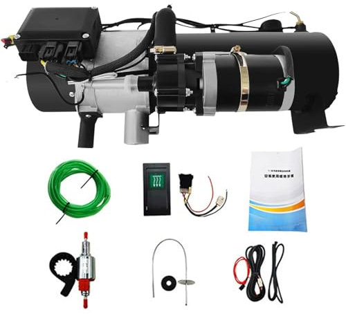 ZHIMAI Chauffage Hydraulique Diesel 12V 10KW en Acier Inoxydable 310s pour Bateau, Caravane, Camping-Car – Chauffage Diesel 12v