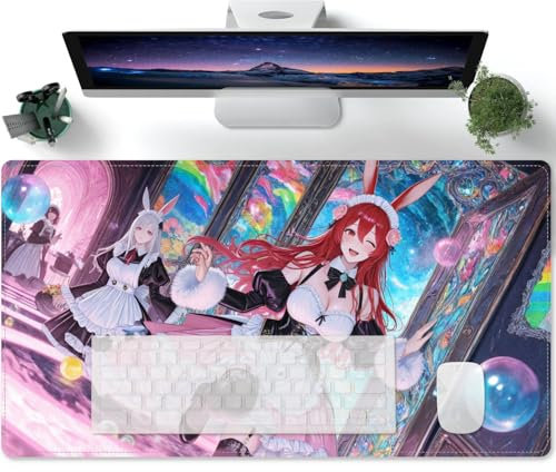 Mouse Pads Anime Girl XXXL - Extra - Table Mat Size - Improved Precision and Speed 600x300x3mm