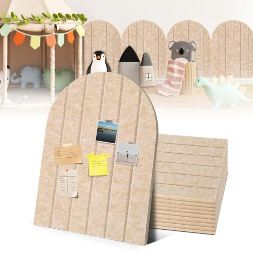 Wandpaneele Selbstklebend 10er Set Filz Wandpolster 40x30cm, Schalldämmende Wandkissen Aus Polyesterfilz, Zuschneidbar & Geruchsneutral, Für Kinderzimmer Schlafzimmer Büro Wanddekoration (Dunkelbraun)