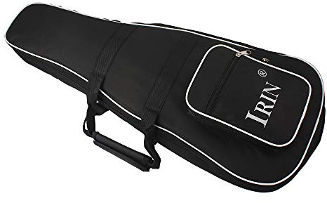 Gugxiom Sac à Dos pour Mandoline avec Double Fermeture éclair, Sac à Bandoulière épais pour Joueurs de Mandoline, Tissu Noir, 71 X 27 Cm, Grande Taille, 2 Poches pour Concerts et Spectacles