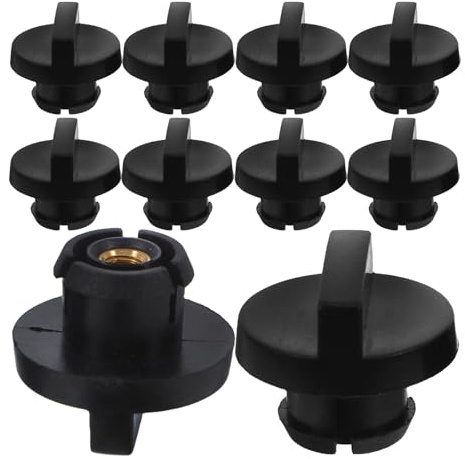 YOSADIER Chainsaw Air Filter Plate and Housing Kit 10Pcs Black Plastic Protective Cover with Lock Nut for Gasoline Chainsaw Accessories Outdoor Logging