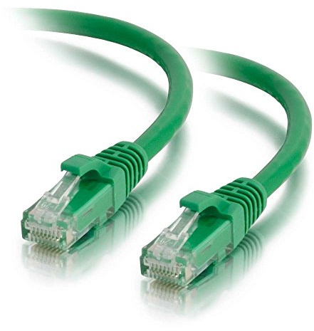 C2G 2M GREEN Cat5e Ethernet RJ45 High Speed Network Cable, LAN Lead Cat5e Unshielded PVC UTP Patch Cable