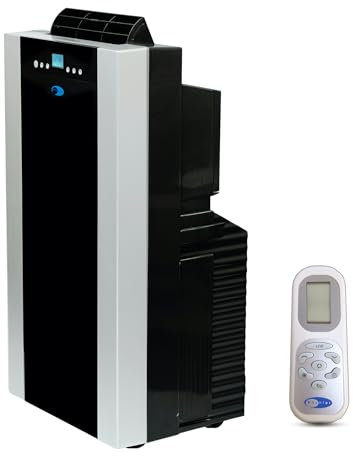 Whynter ARC-14S 14,000 BTU Dual Hose Portable Air Conditioner with Dehumidifier and Fan for Rooms Up to 500 Square Feet, Includes Storage Bag, Platinum/Black, AC Unit, 1 Count (Pack of 1)