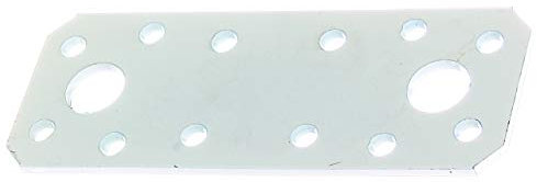 Alberts 846329 Flachverbinder | weiß kunststoffbeschichtet | 96 x 35 mm | 50er Set