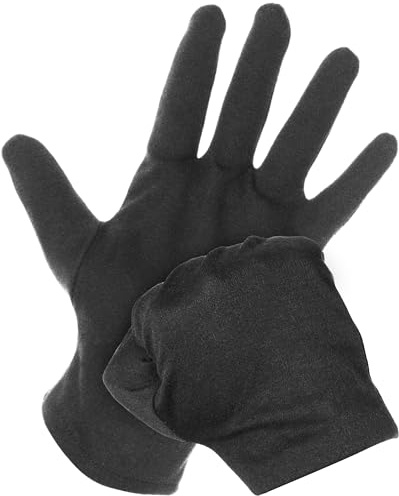 Fine Lines Cotton Moisturising Gloves - Pack of 6 - Dermatological Gloves for Eczema - Overnight Moisturising Women & Men Sleepwear